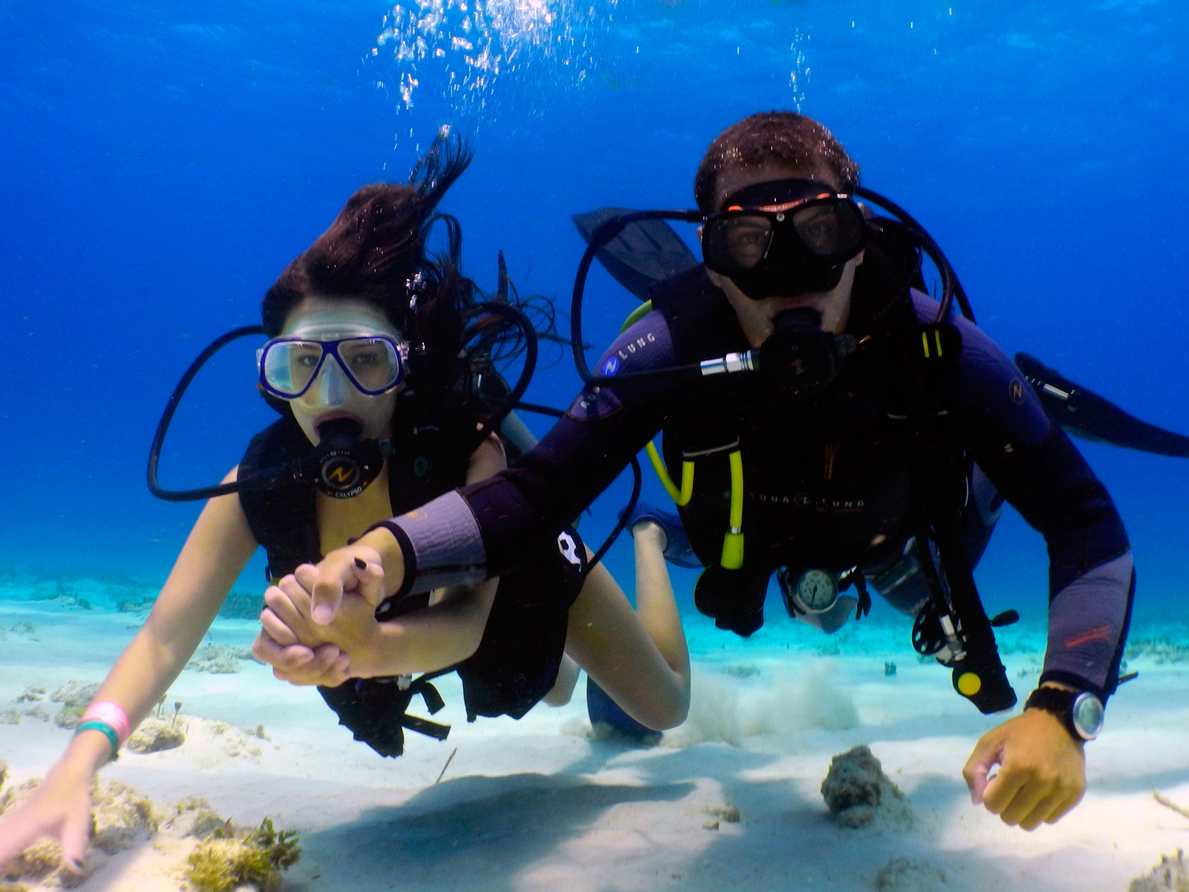 Scuba diving in Cancun