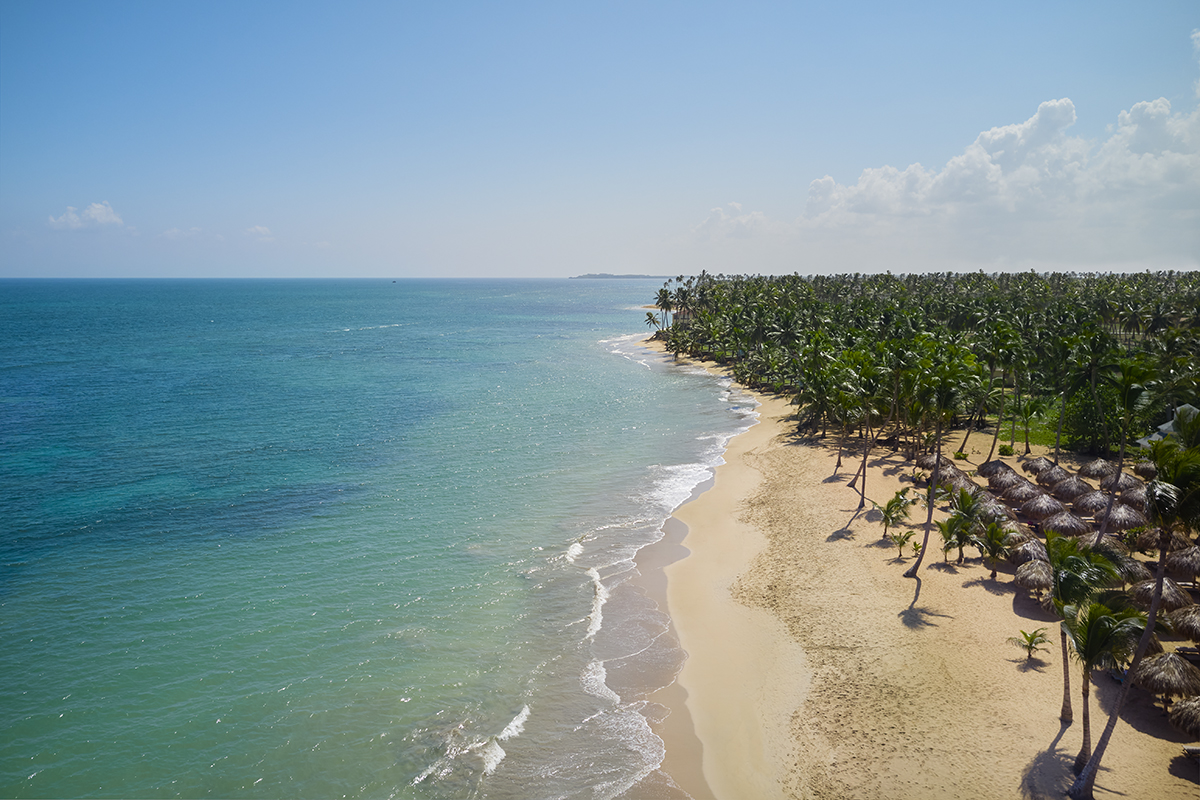 Coast of the Dominican Republic where many manatees can be found