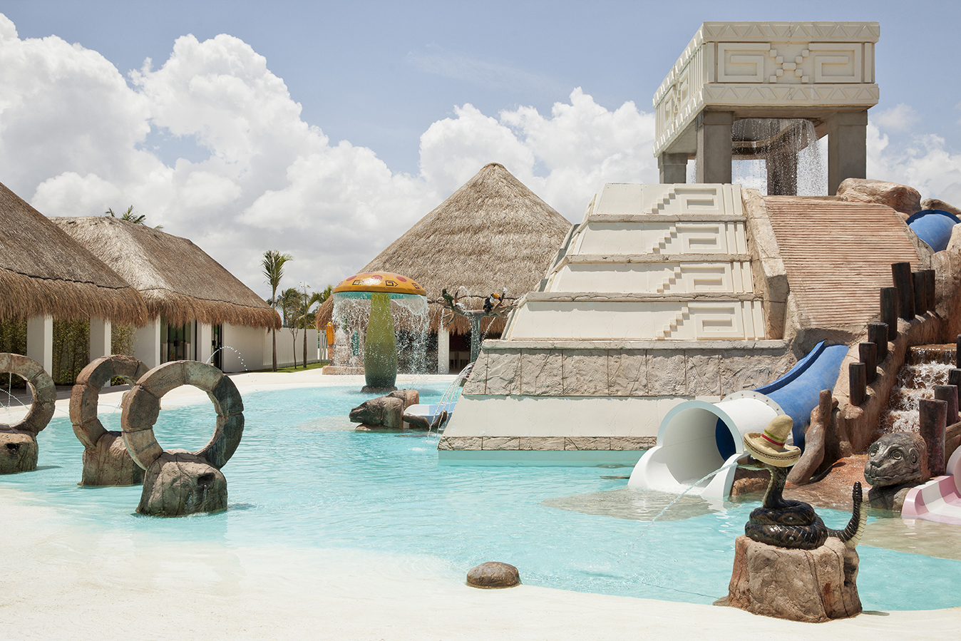 Waterpark at Finest Playa Mujeres, the best cancun kids resort