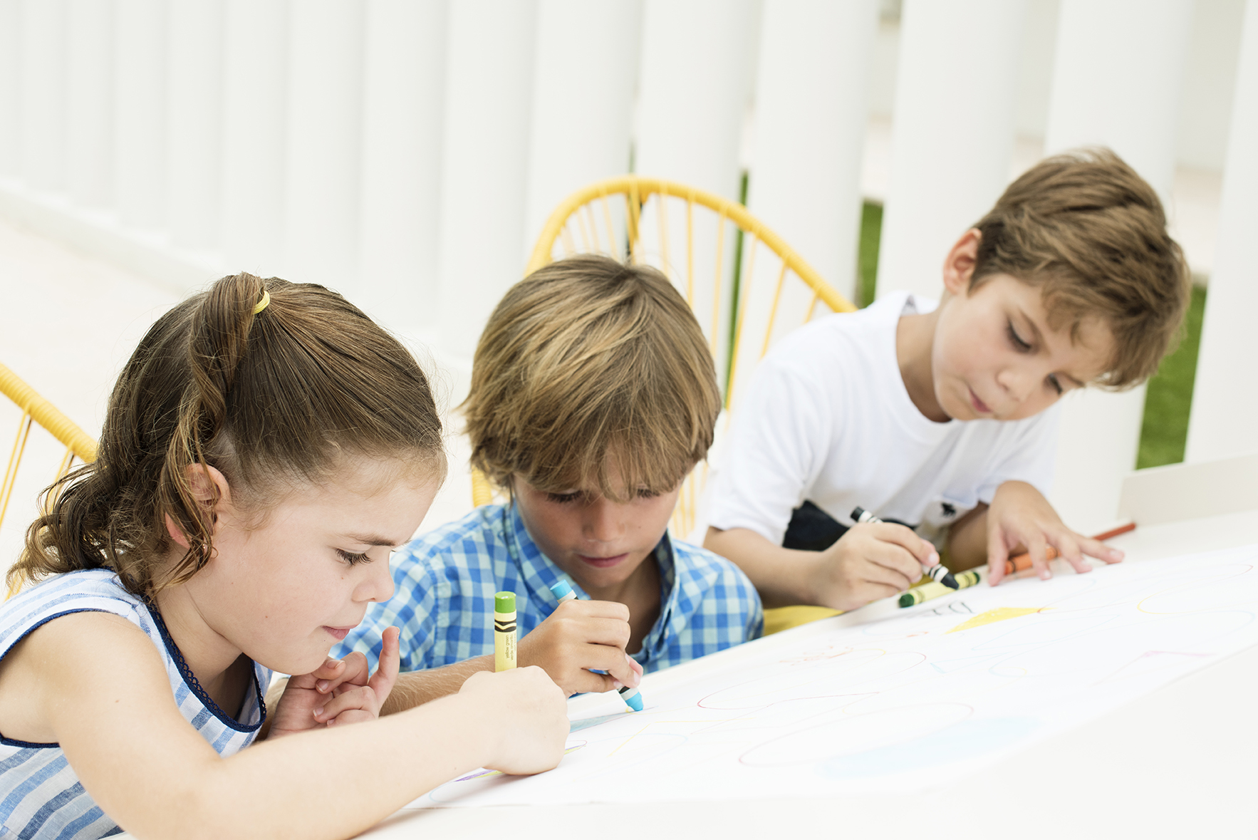 Art club for kids in an All Inclusive resort