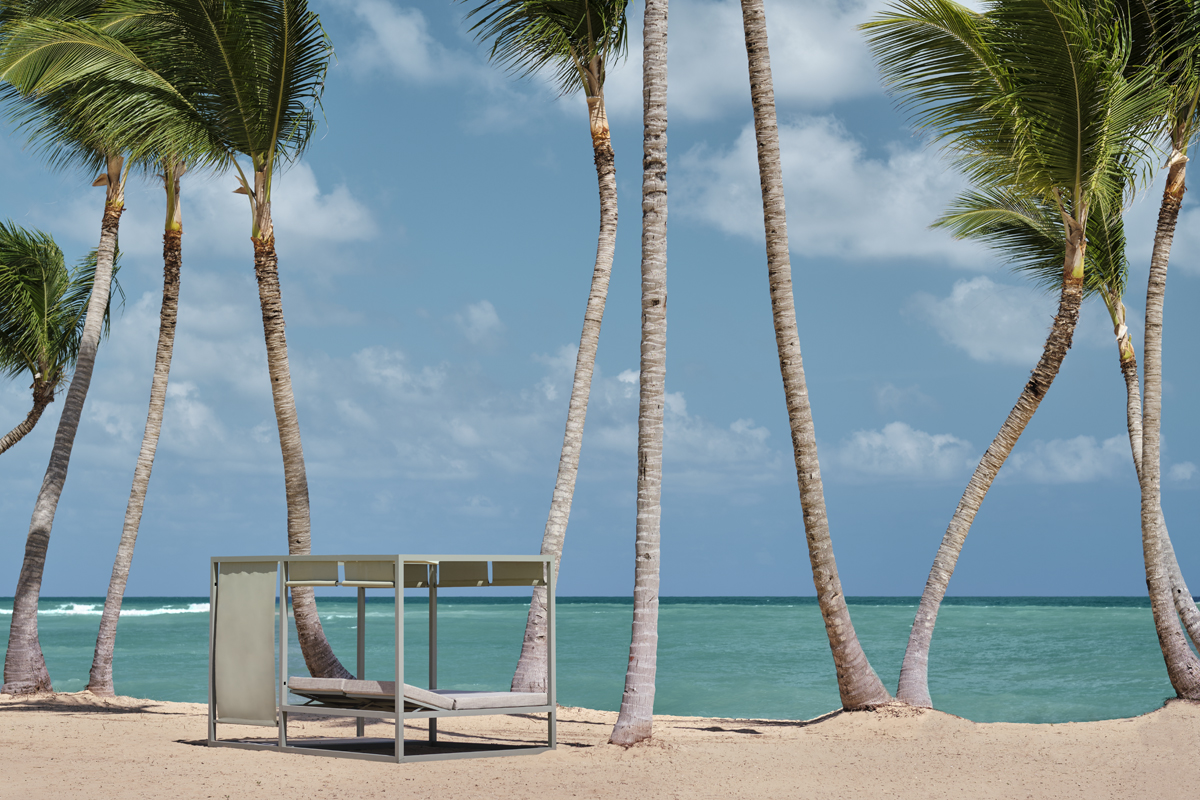 Warm weather and sunshine at the beach in Punta Cana