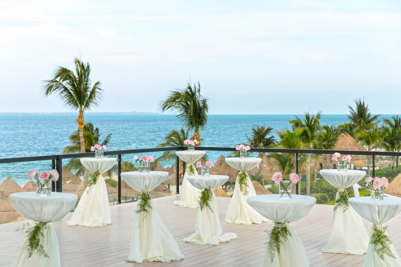 Cocktails on the terrace in Finest Playa Mujeres