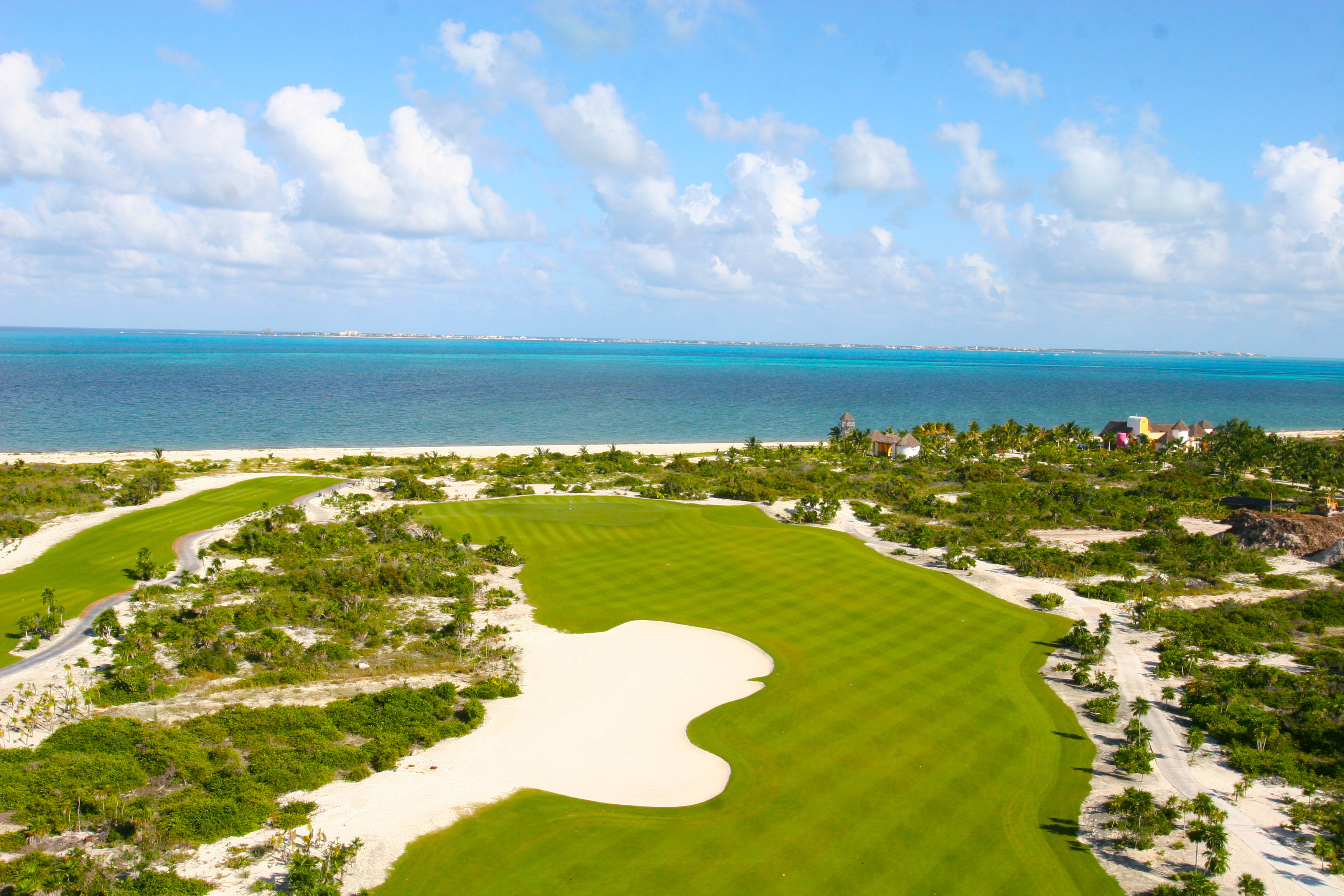 Golf course in Playa Mujeres designed by Greg Norman